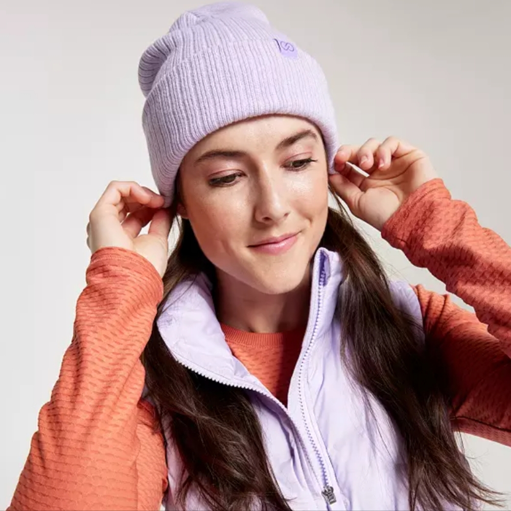 CALIA Lilac Ribbed Beanie - Picture 4 of 5